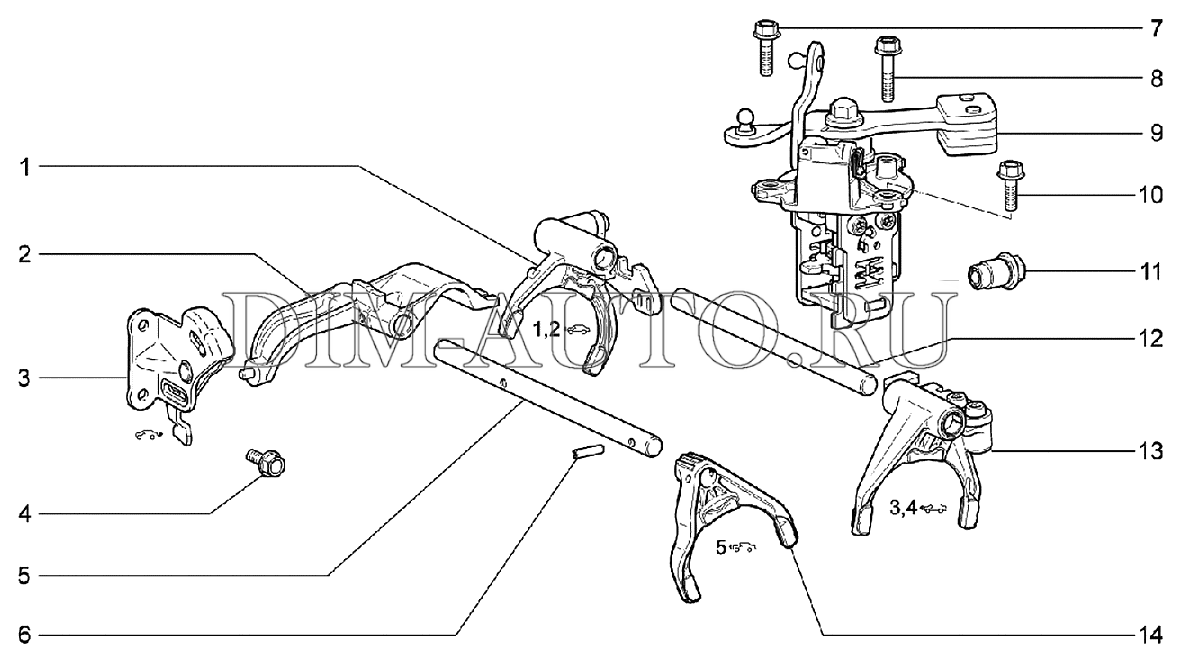 Коробка передач ваз 2112 схема переключения
