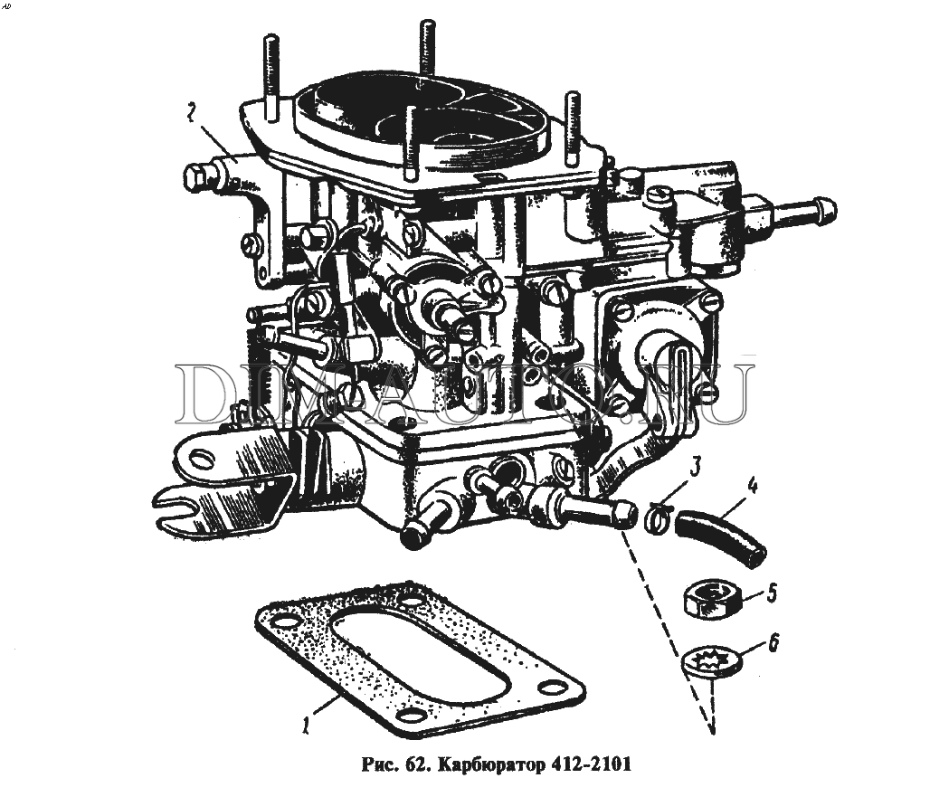 Карбюратор москвич 412 схема