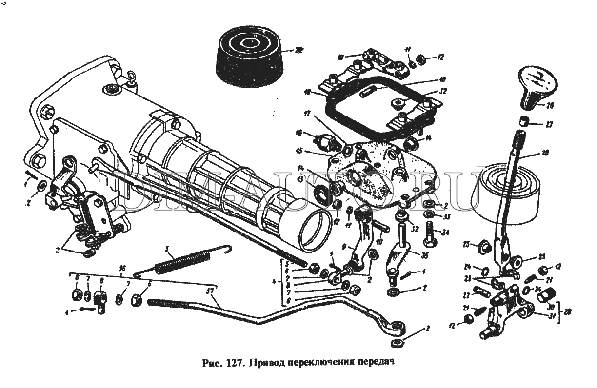 Коробка передач москвич 412 схема переключения передач