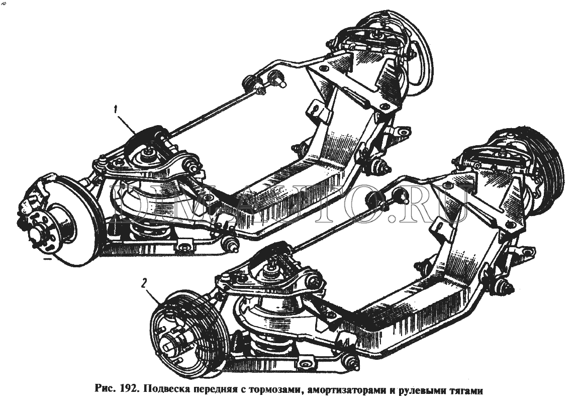 Передняя подвеска москвич 2141 схема