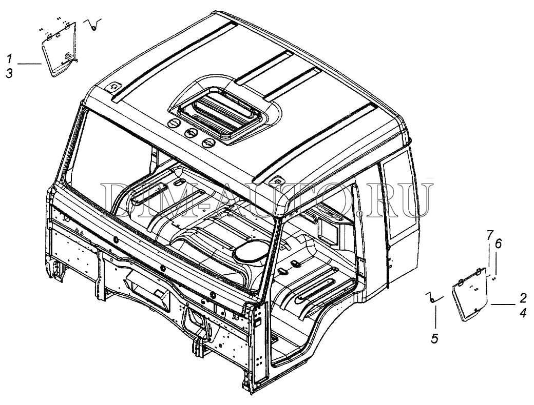 Короб кабины камаз
