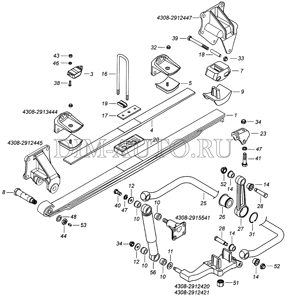 Усиление рессор камаз 4308