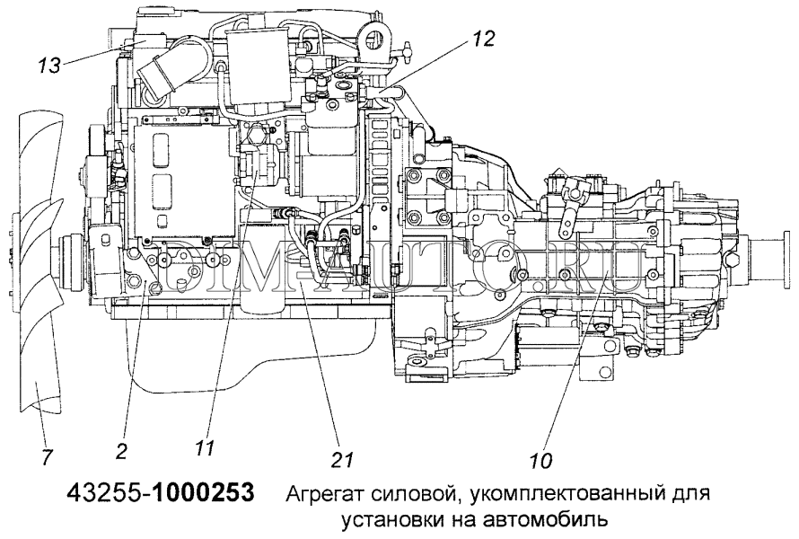 Камаз 43253 коробка передач схема