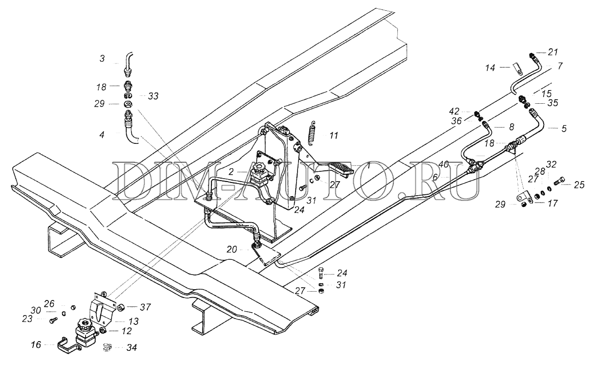 Рессора задняя камаз 4308 схема