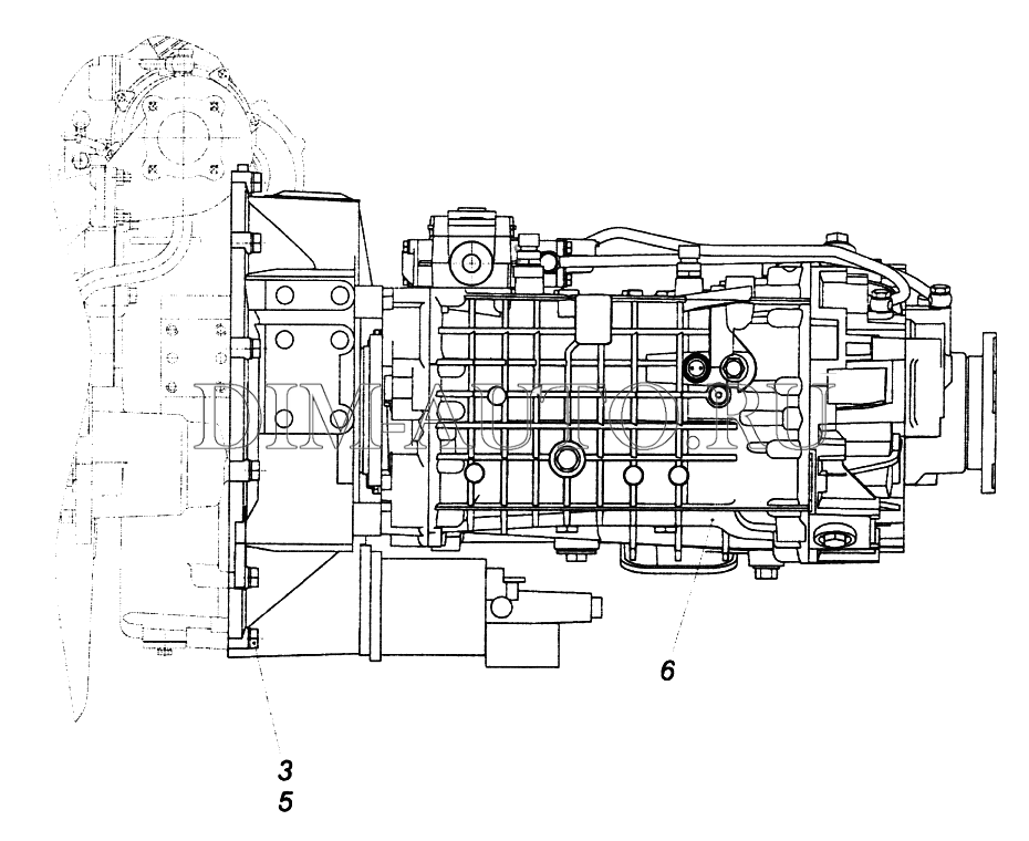 Камаз 65115 коробка передач zf схема