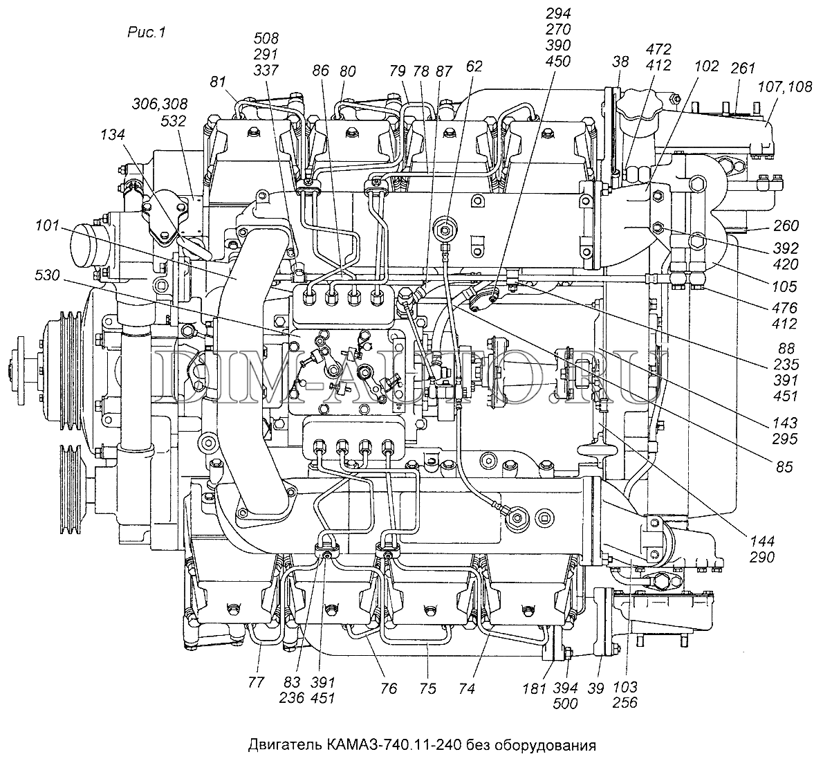 Устройство двигателя камаз 740 схема