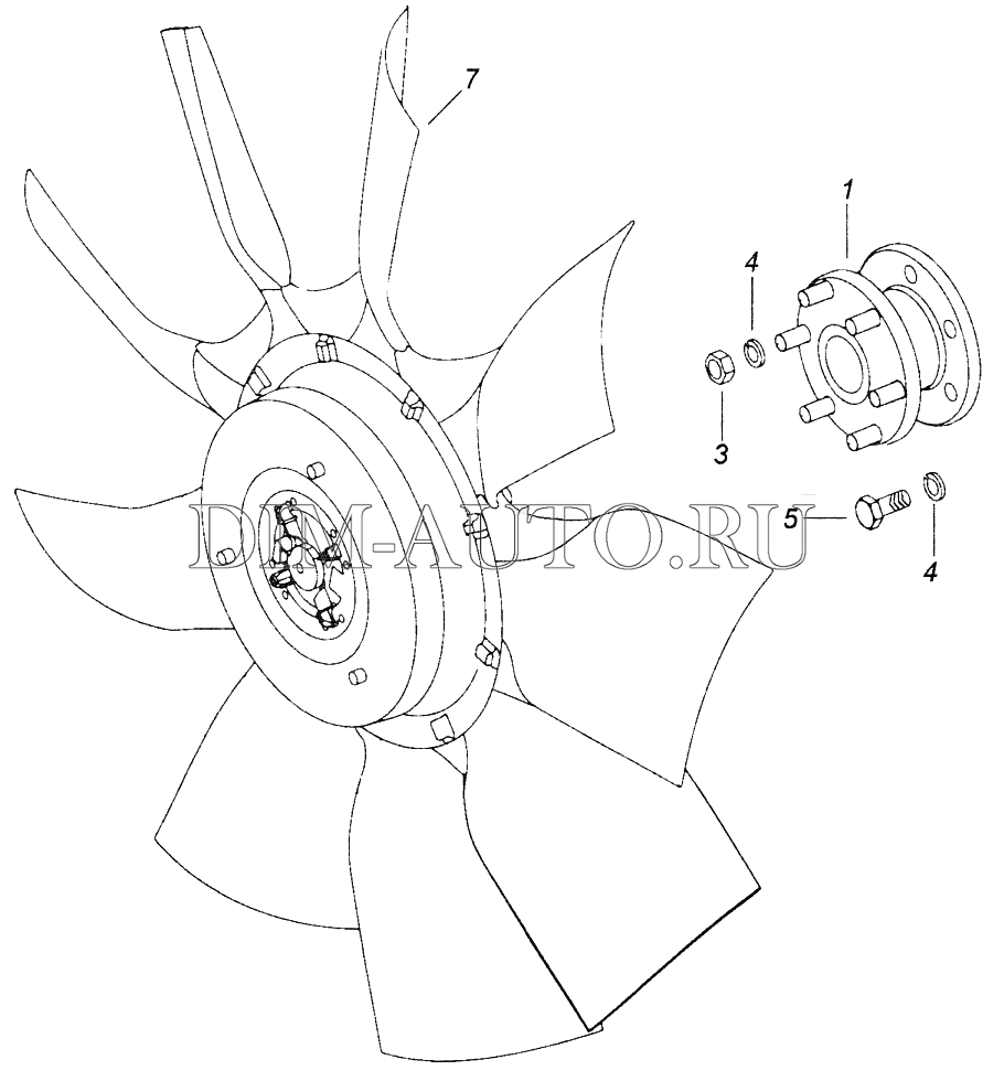 Камаз схема вентилятора охлаждения