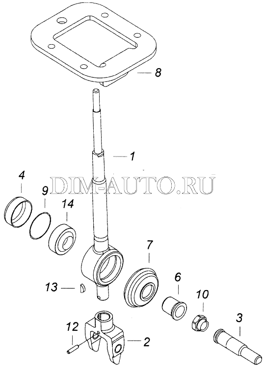 Рычаг переключения передач камаз 6520 схема