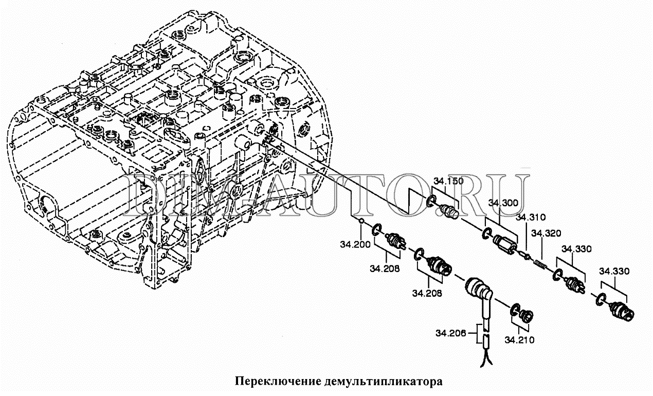 Коробка передач zf 16 схема датчики