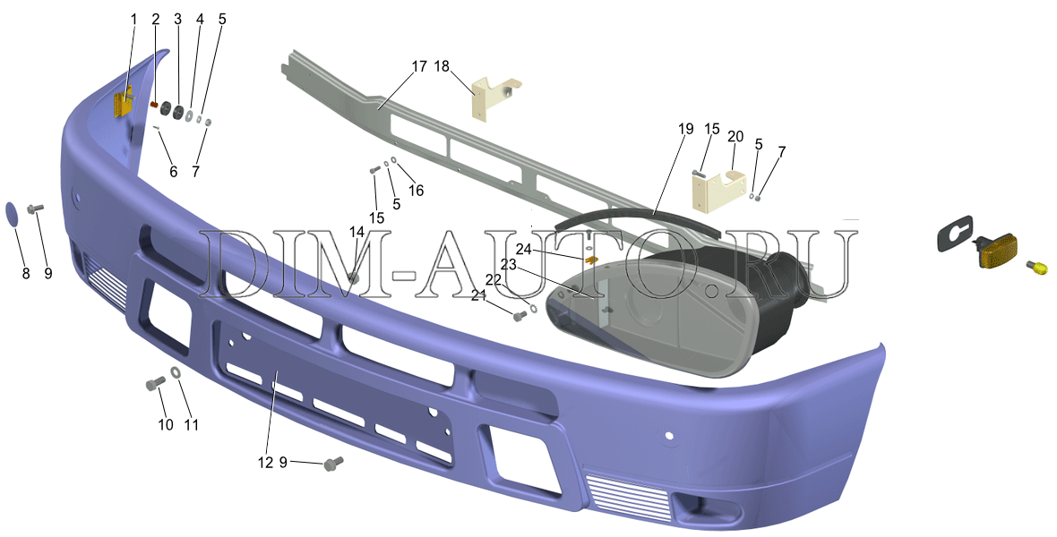 бампер передний на газель бизнес