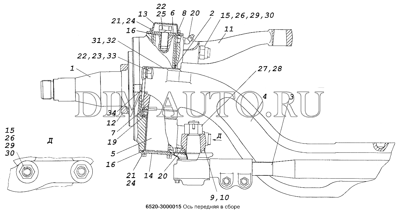 Шкворень камаз 6520 схема сборки