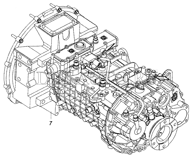 Камаз коробка передач zf схема