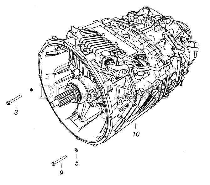 Чертеж кпп камаз 6520