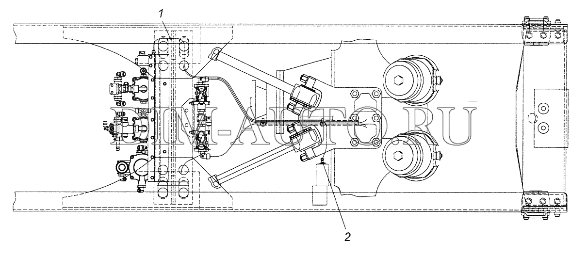 Схема подключения пневмоподушек на камаз 6520