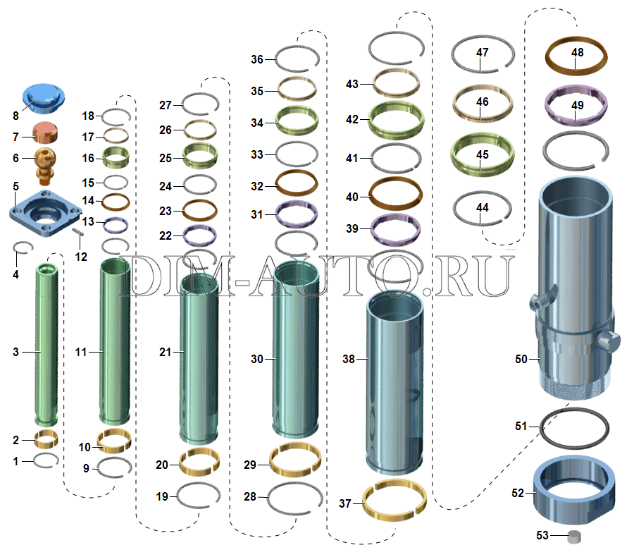 Цилиндр кузова. Кольцо гидроцилиндра КАМАЗ 5511. Манжеты гидроцилиндра КАМАЗ 55102. Гидроцилиндр КАМАЗ 55111 схема сбора. Кольцо стопорное гидроцилиндра КАМАЗ 6520.