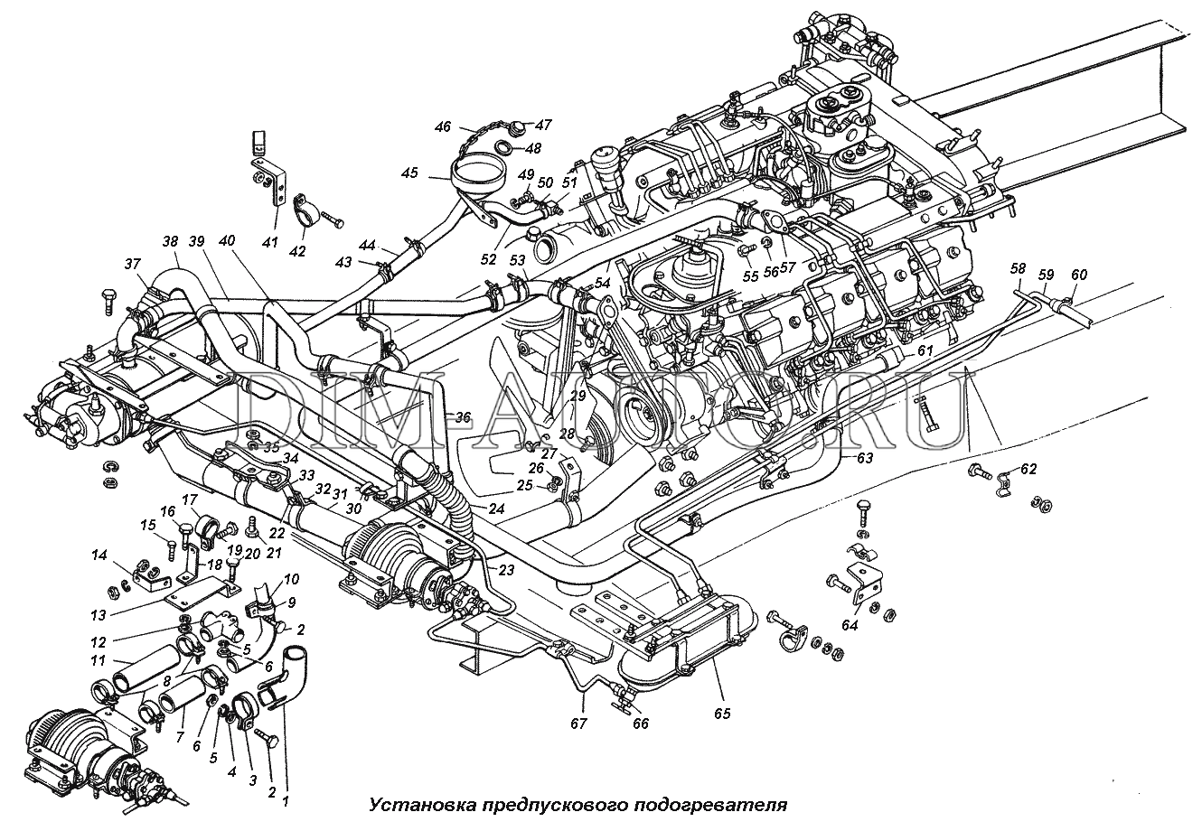 Камаз 4310 система охлаждения схема