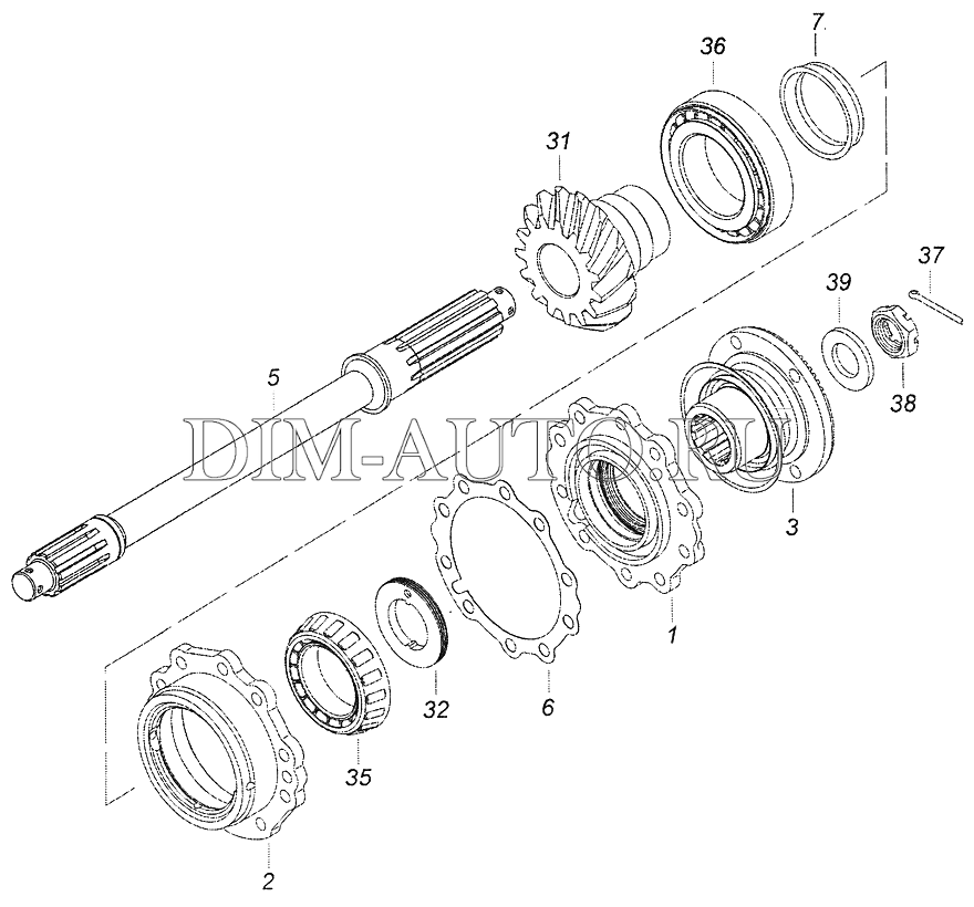 Ступица камаз 5320 схема