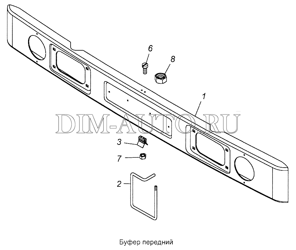 Бампер камаз 4310 старого образца