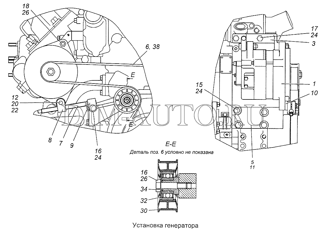 Схема установки ремня генератора камаз евро 5