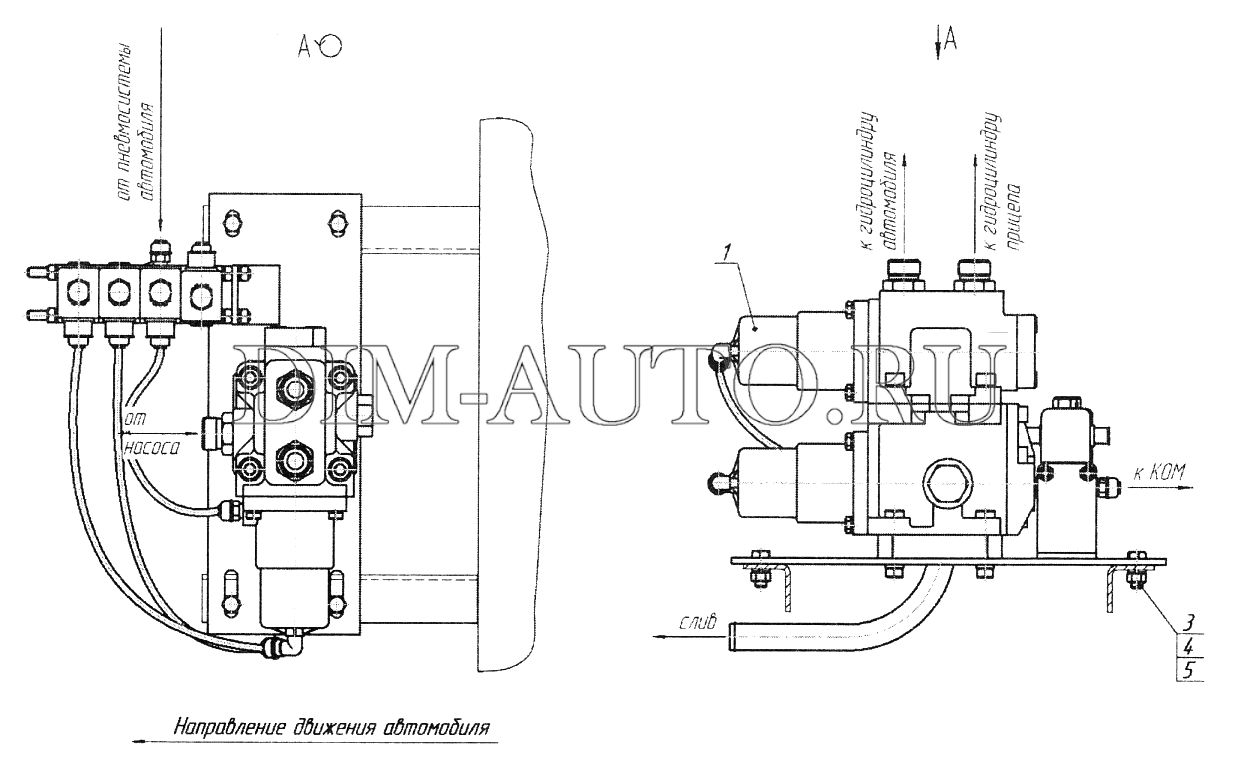 Гидрораспределитель камаз схема