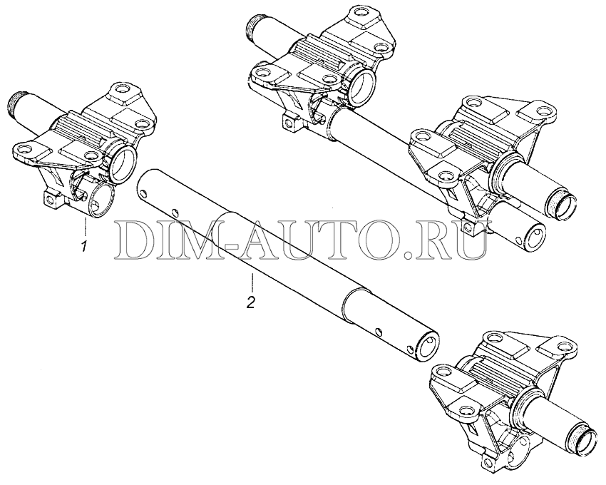 Задняя тележка камаз 6520 схема