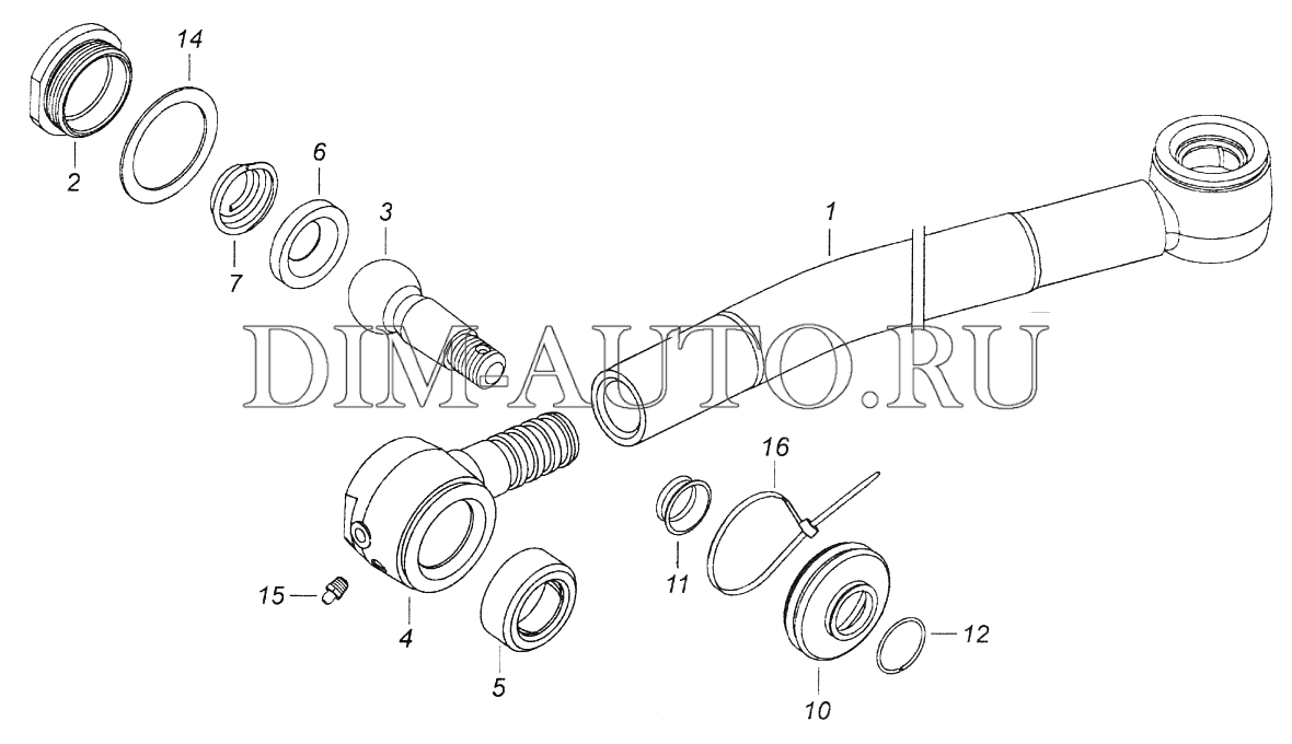 Рулевые тяги камаз схема