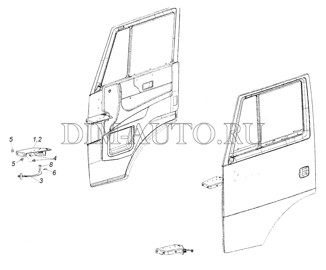 Дверная карта камаз 65115