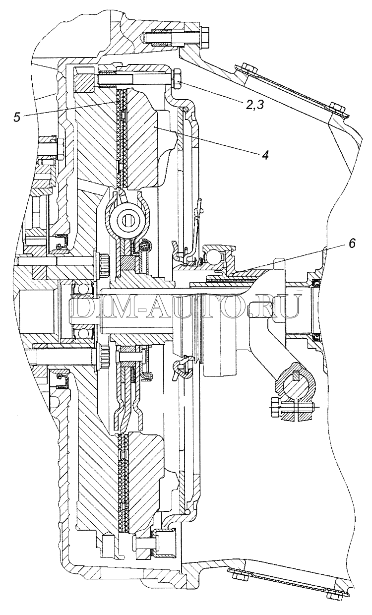 Корзина сцепления камаз схема