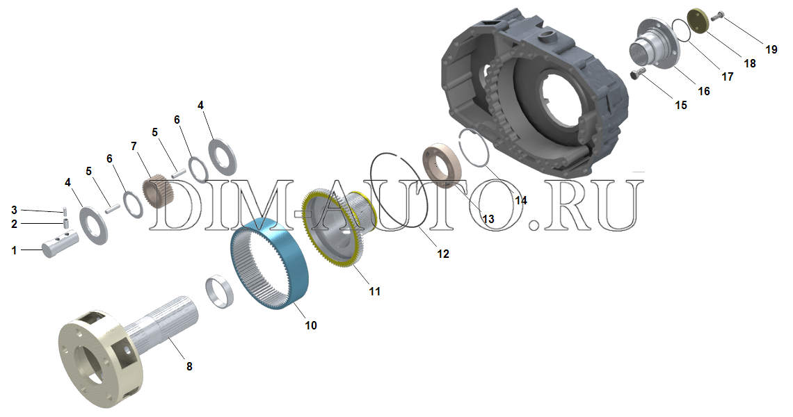 Кпп zf 9s1310 схема сборки