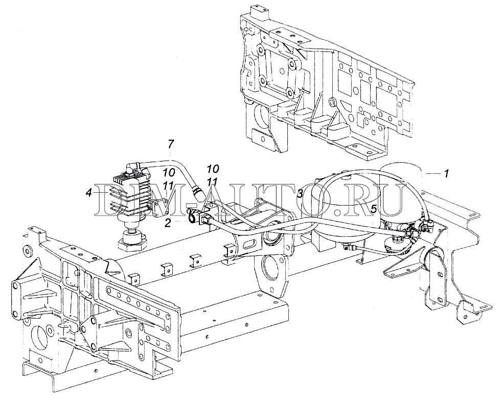 Осушитель воздуха камаз 5490 схема