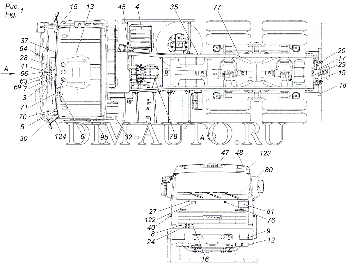 Камаз 6520 схема