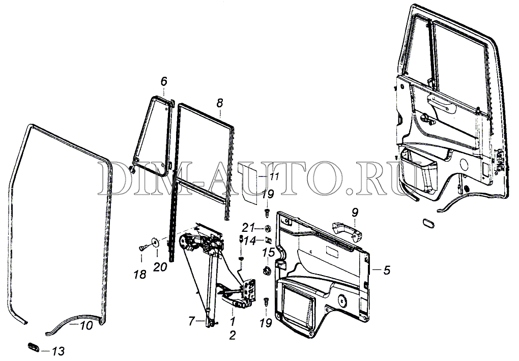 Дверная карта камаз 6520