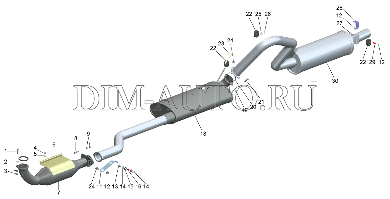 Газ 2410 выхлопная система схема