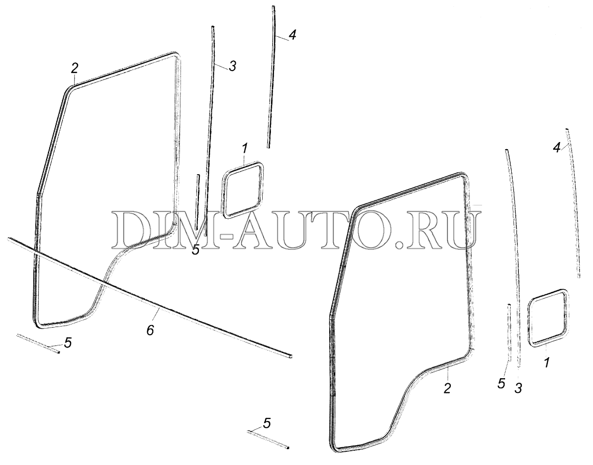 Дверная карта камаз 6520