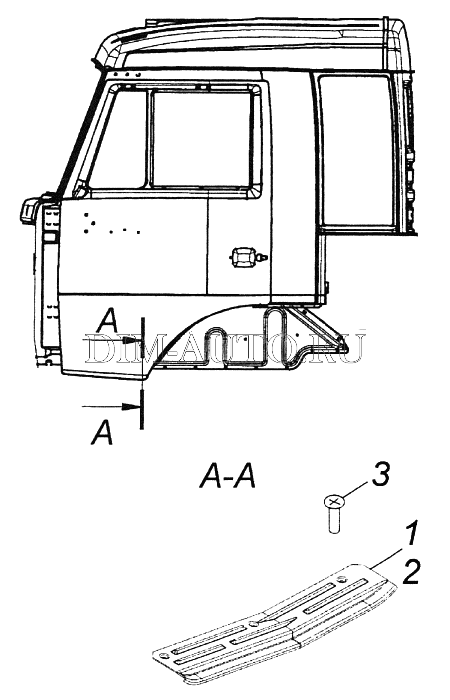 Кабина камаза чертеж