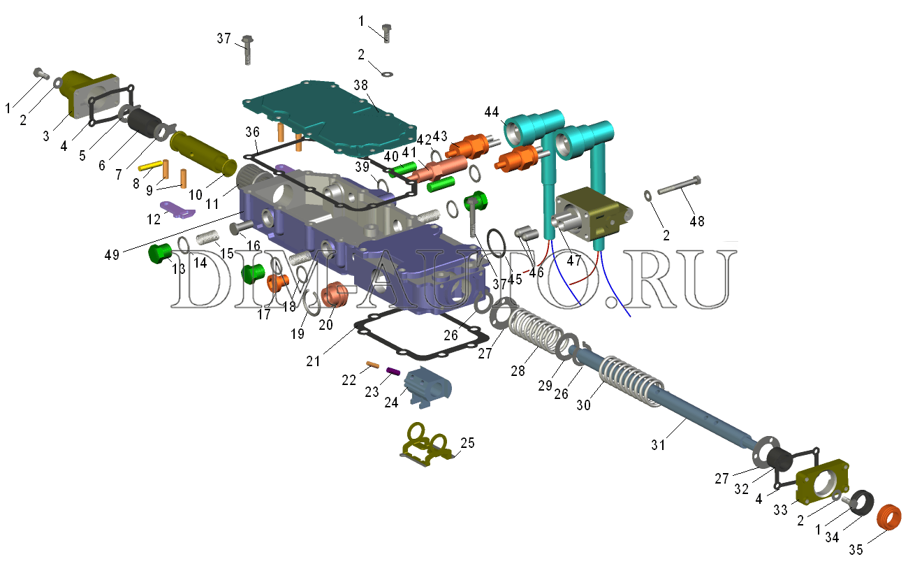 Кпп zf 16 камаз схема переключения передач