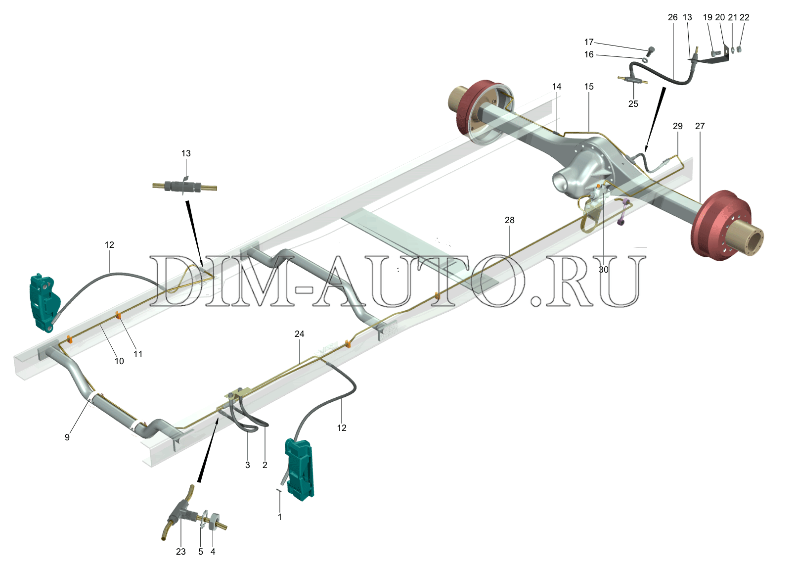 Тормозная система газ 2752 соболь схема