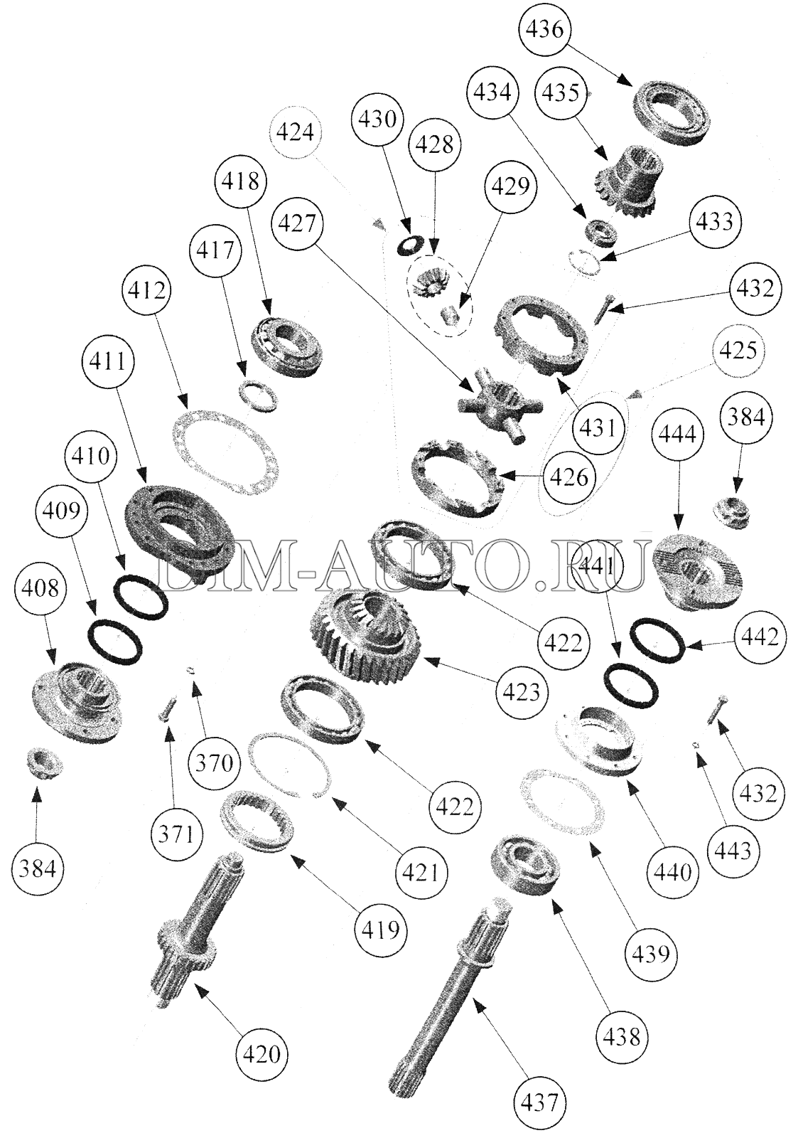 Схема редуктора 6520