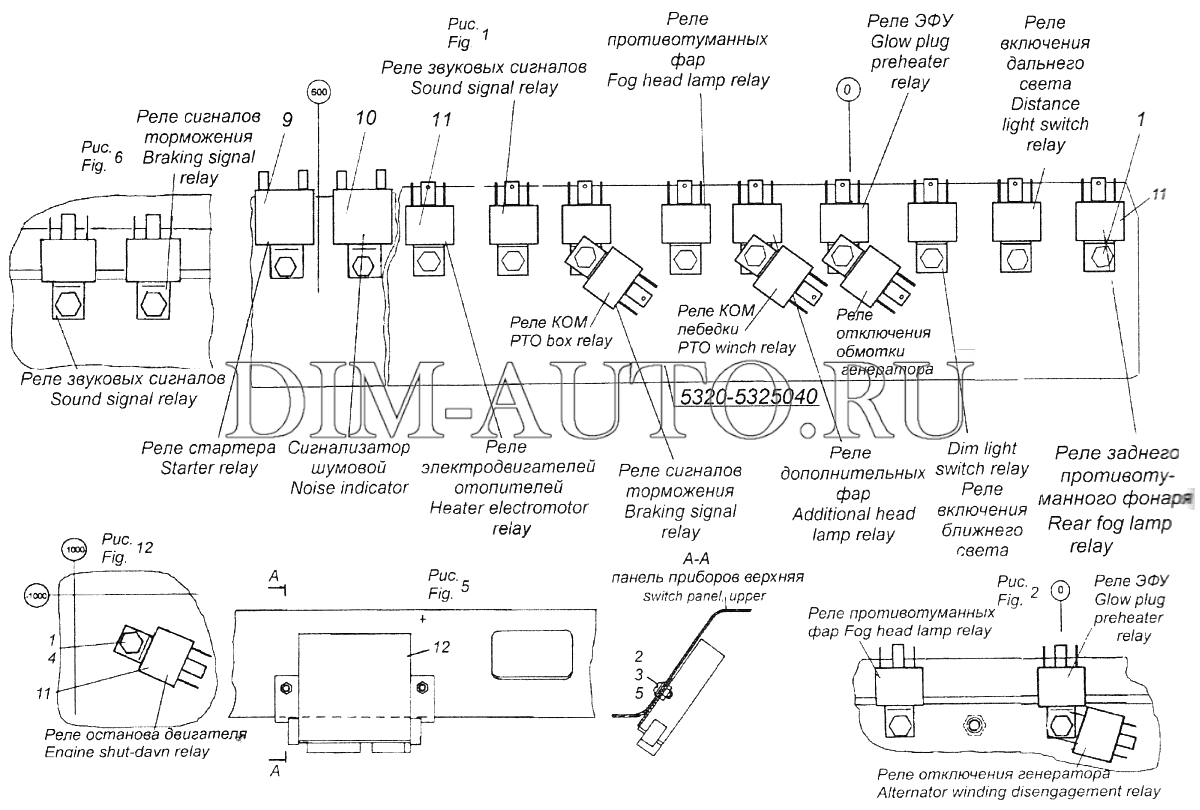 Камаз 65115 схема реле