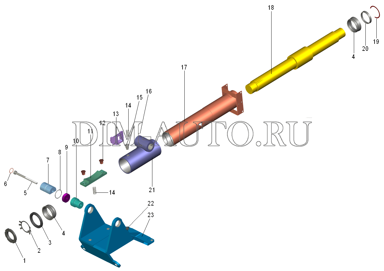 Схема рулевой колонки камаз
