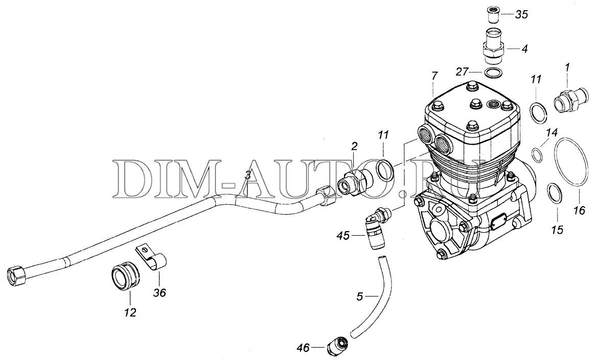 Компрессор камаз схема