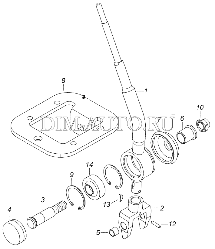 Камаз 6520 схема переключения передач рычага
