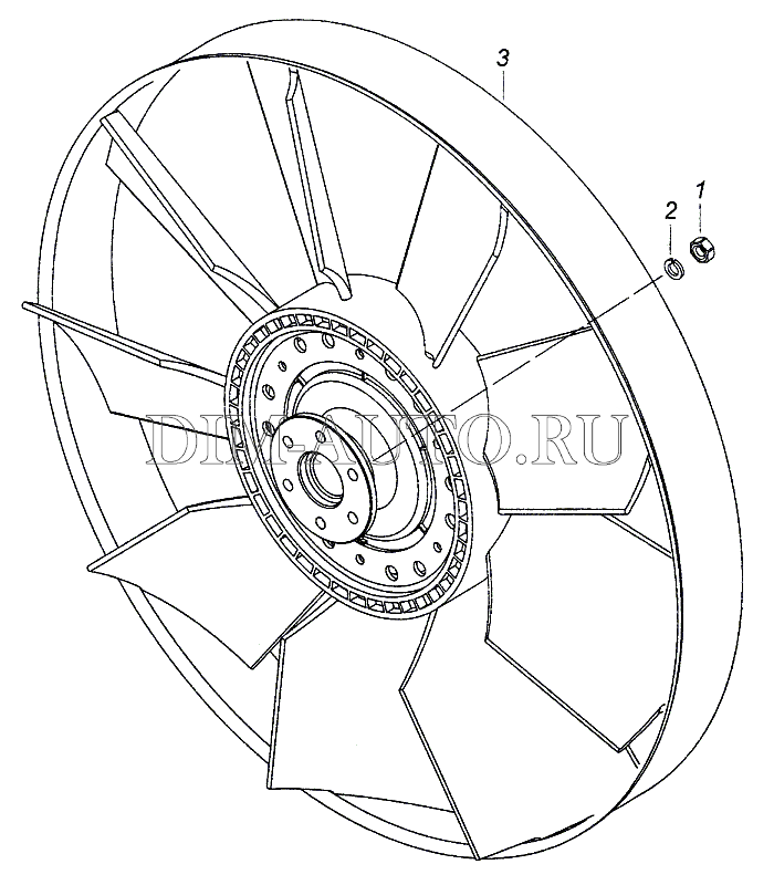 Камаз схема вентилятора охлаждения