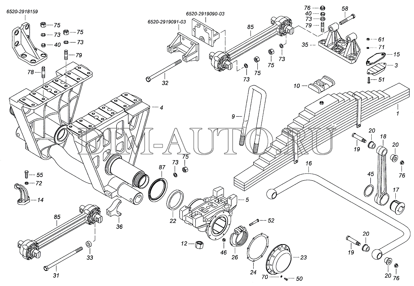 Рессора задняя камаз 5320 схема