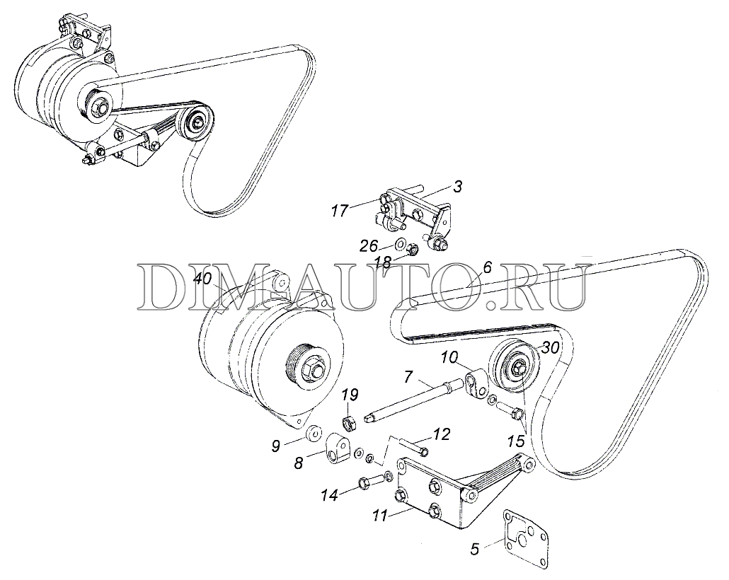 Ремень генератора камаз евро 5 схема
