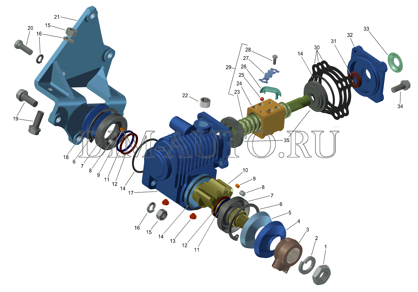 Редуктор 3302 схема