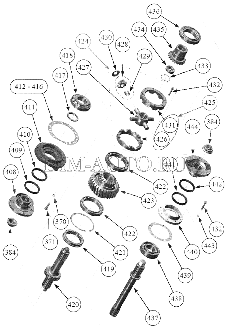 Схема редуктора 6520 средний