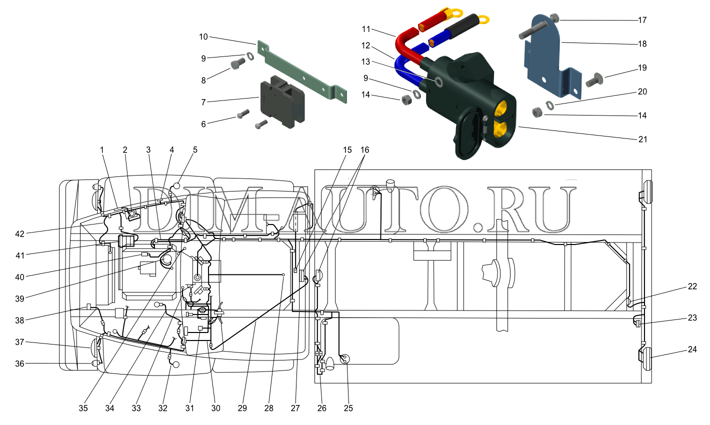 Газ 3308 схема электрооборудования