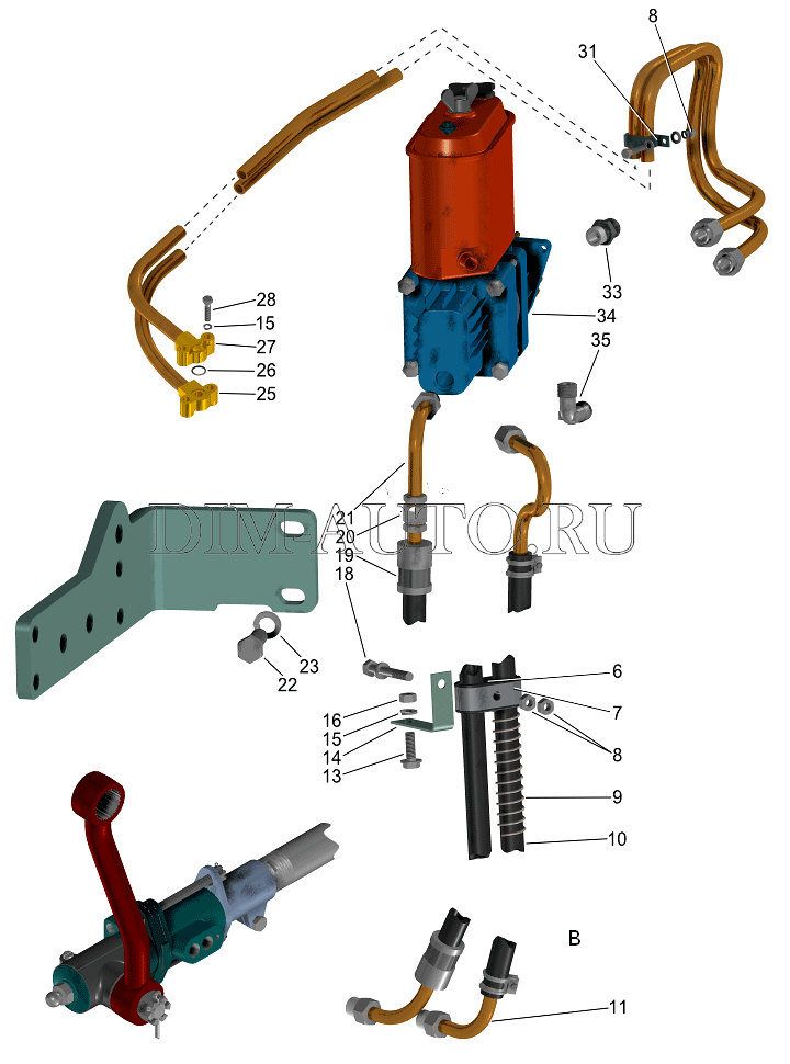 Схема гур газ 3308