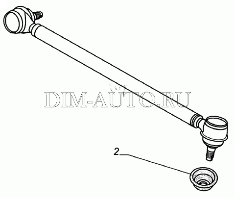 Рулевая тяга продольная 3309 схема